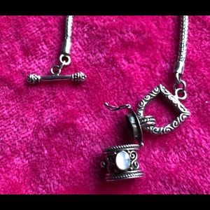 Artisan Bali Necklace with Pill Box MOP